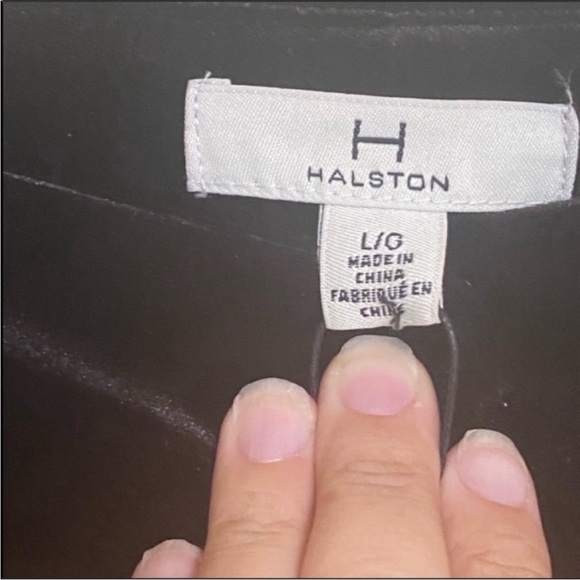 NWT H Halston Velvet Pants - Black - Picture 4 of 8